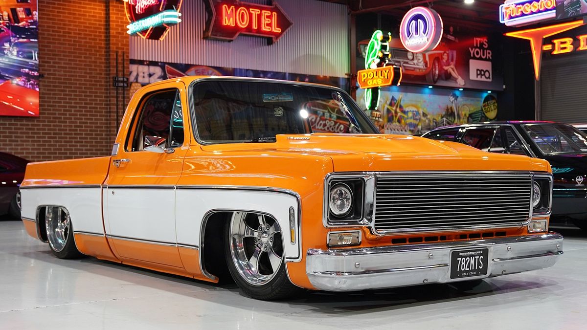 1973 Chevy C10 Squarebody Airbagged Pick Up truck - SEVEN82MOTORS
